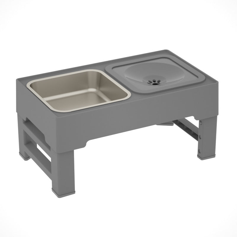 Adjustable Height Stainless Steel Double Pet Feeding Bowl Stand: The Perfect Solution for Your Pet's Dining Experience